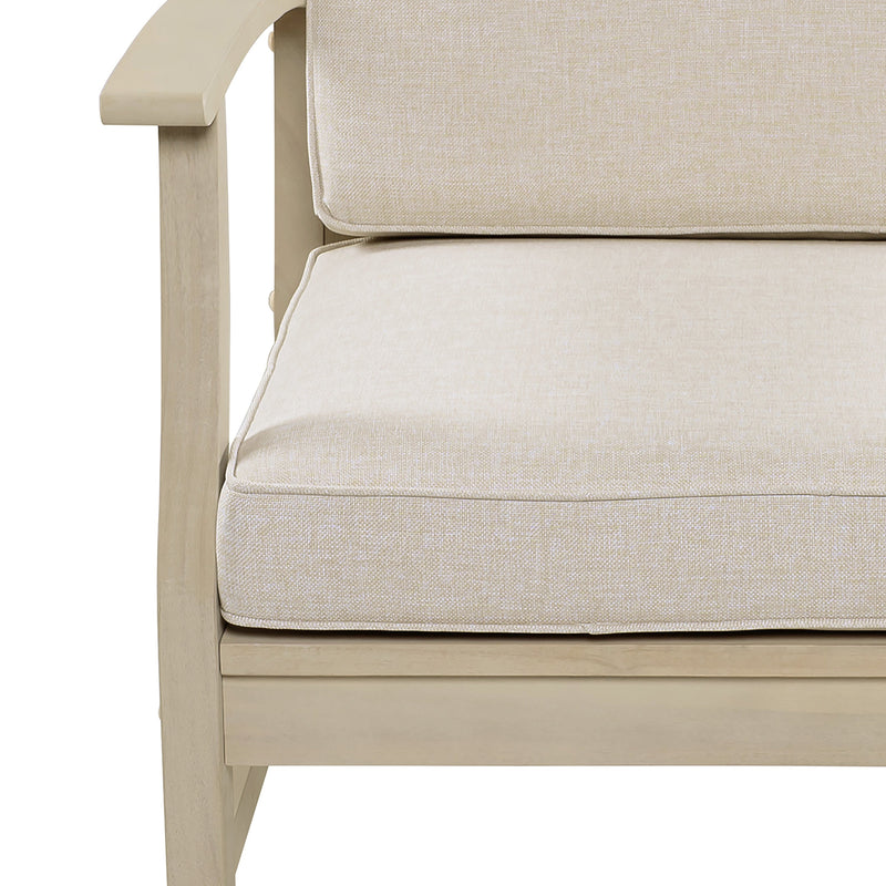 Perla Club Chair Light Patio Seating with Water-Resistant Cushions - Light, photo 7 of 10
