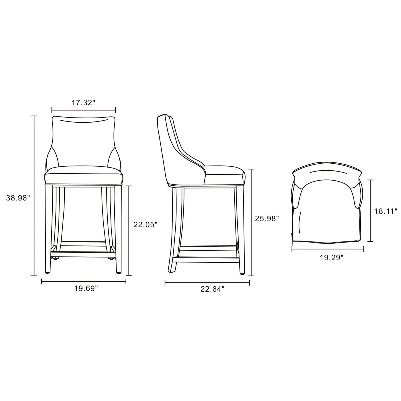 Shubert - Counter Stool by HouseOfZazla