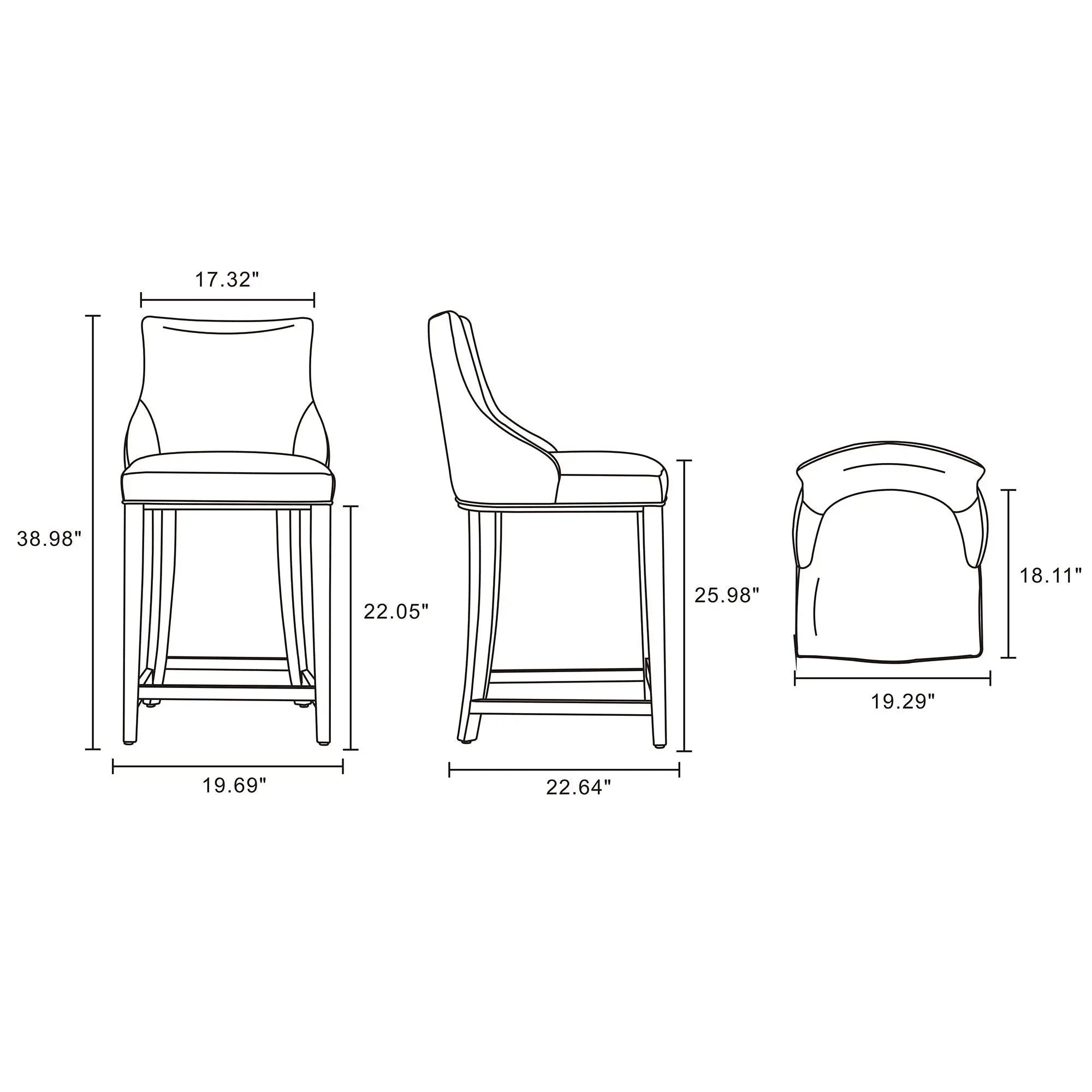 Shubert - Counter Stool by HouseOfZazla