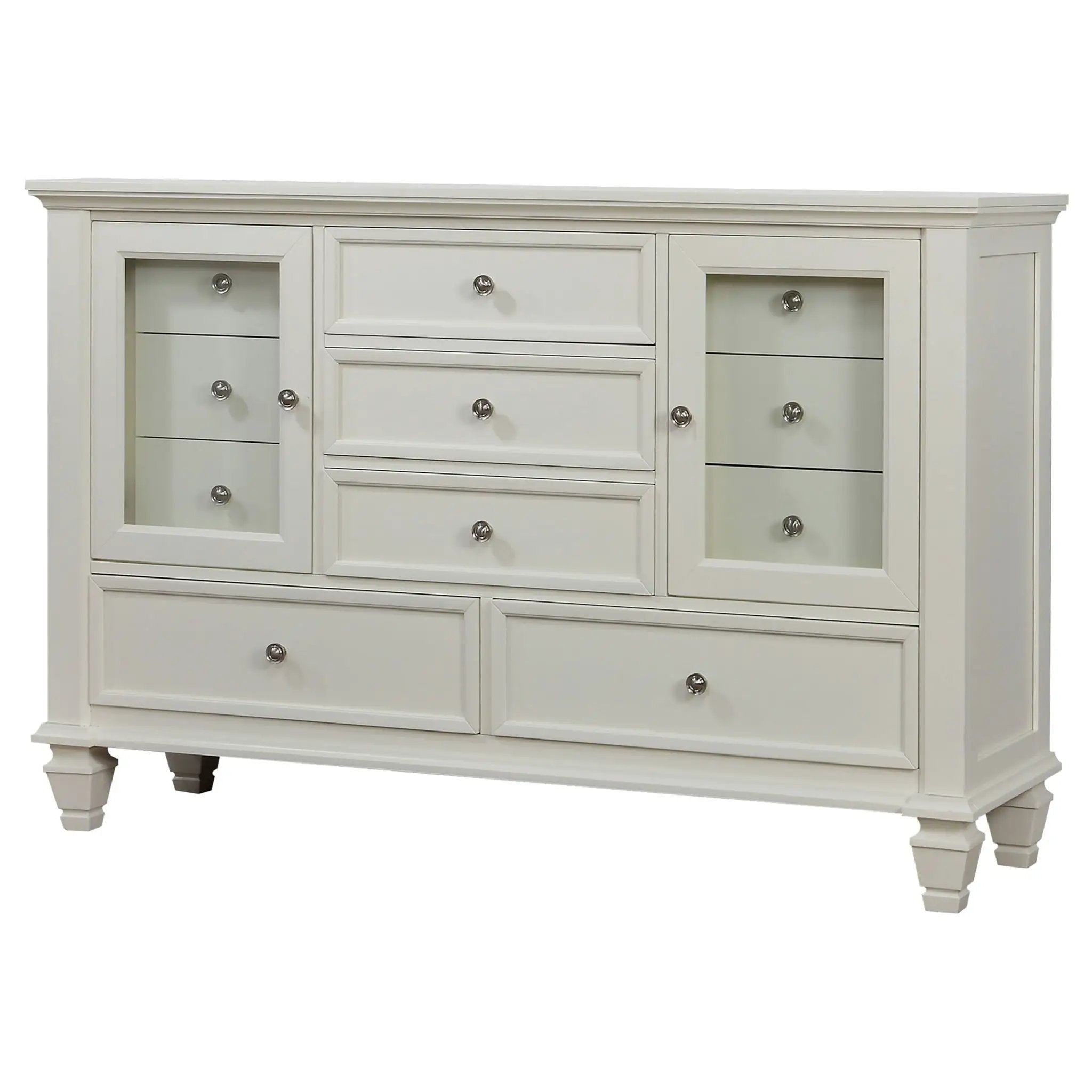Sandy Beach 11-drawer Dresser Cream White by Unique Piece Furniture