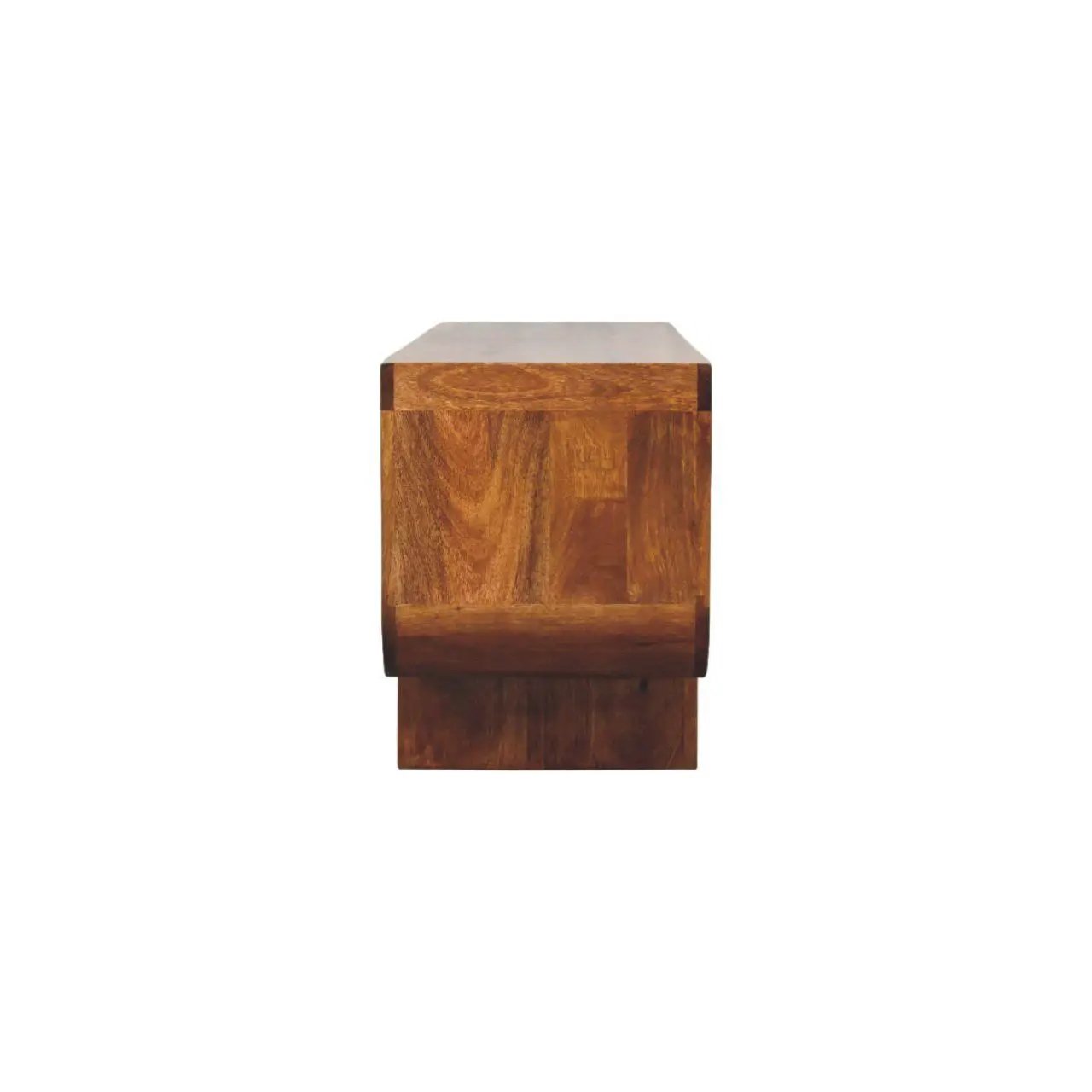 Orion - Curved Media Unit - Brown by HouseOfZazla