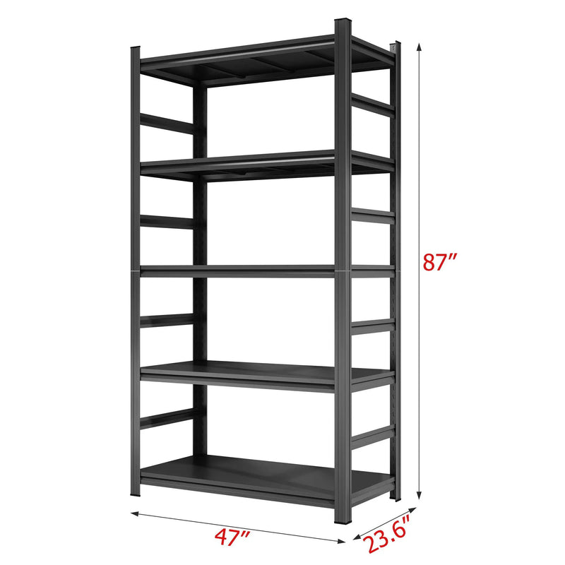5 Tier Heavy Duty Shelving Unit Adjustable Shelving Units by HouseOfZazla