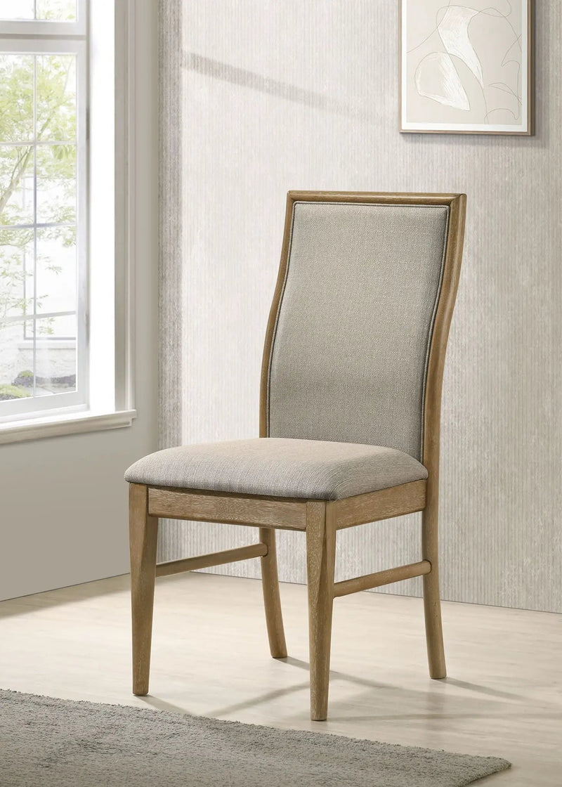 Adina Upholstered Dining Side Chair Barley (Set of 2) by Unique Piece Furniture