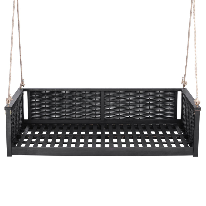 TOPMAX Outdoor Classic Solid Wood Twin Size Swing Bed by HouseOfZazla