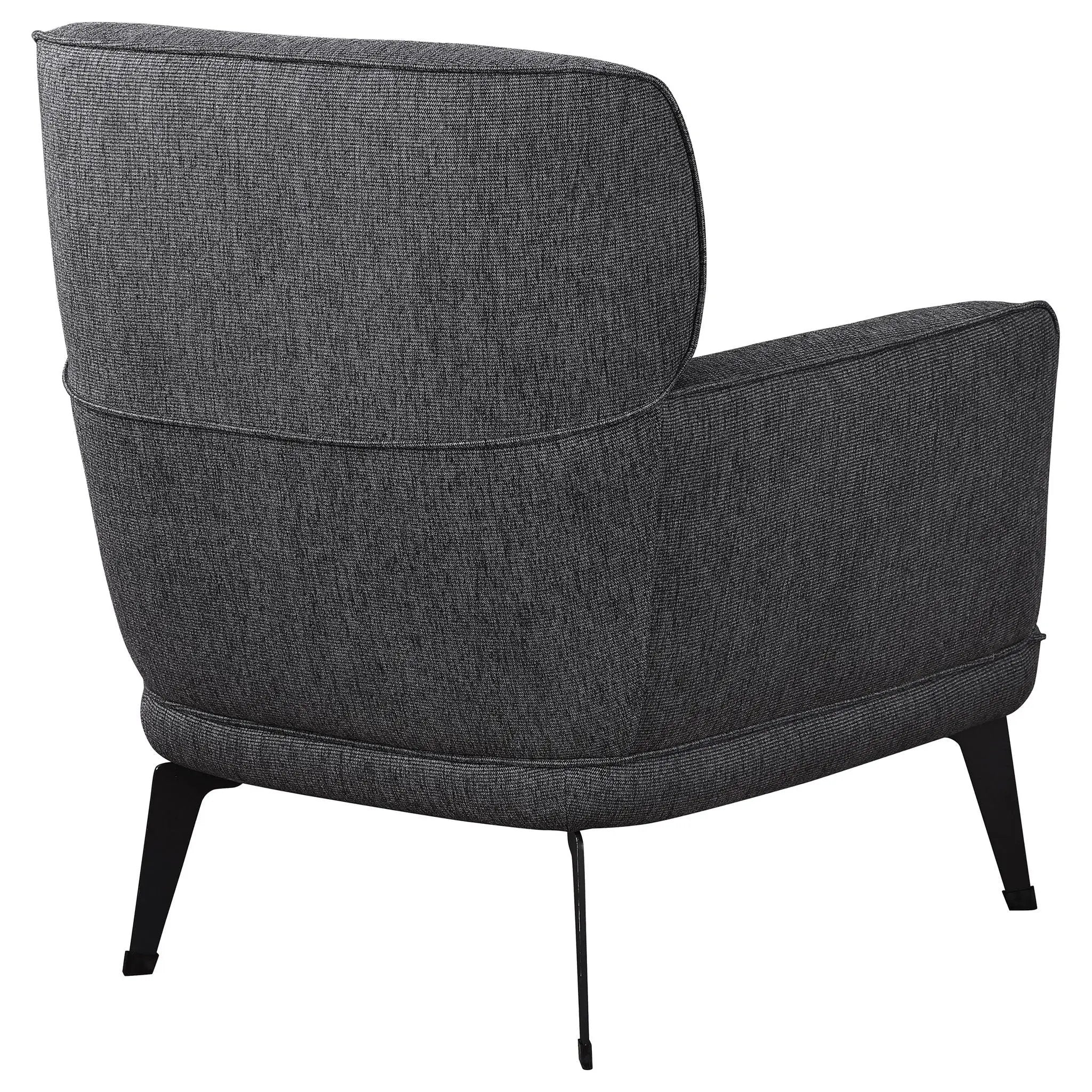 Andrea Upholstered Crescent Arm Accent Chair Grey by Unique Piece Furniture