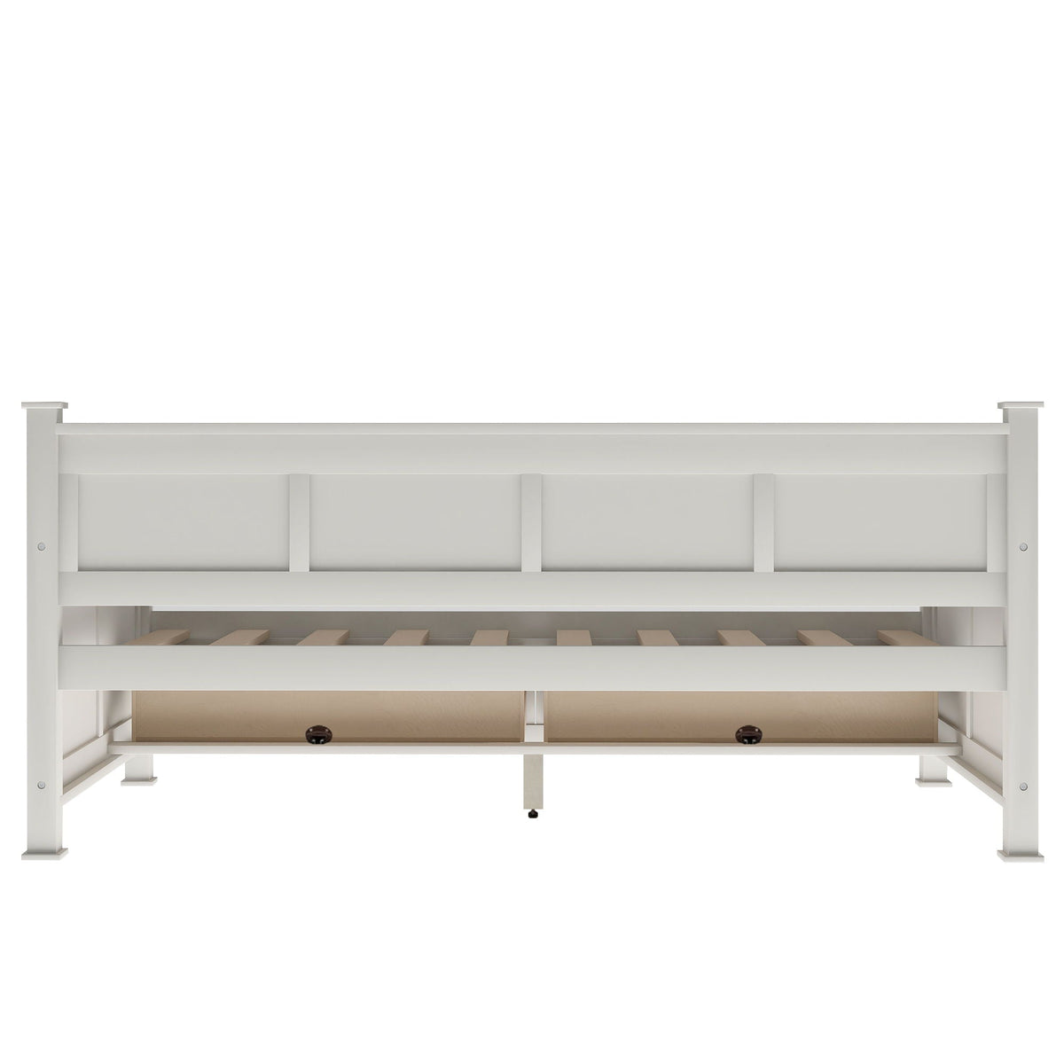 Modern Daybed with 2 Large Drawers and X Shaped Frame - Twin, Dark Gray or White, photo 27 of 28