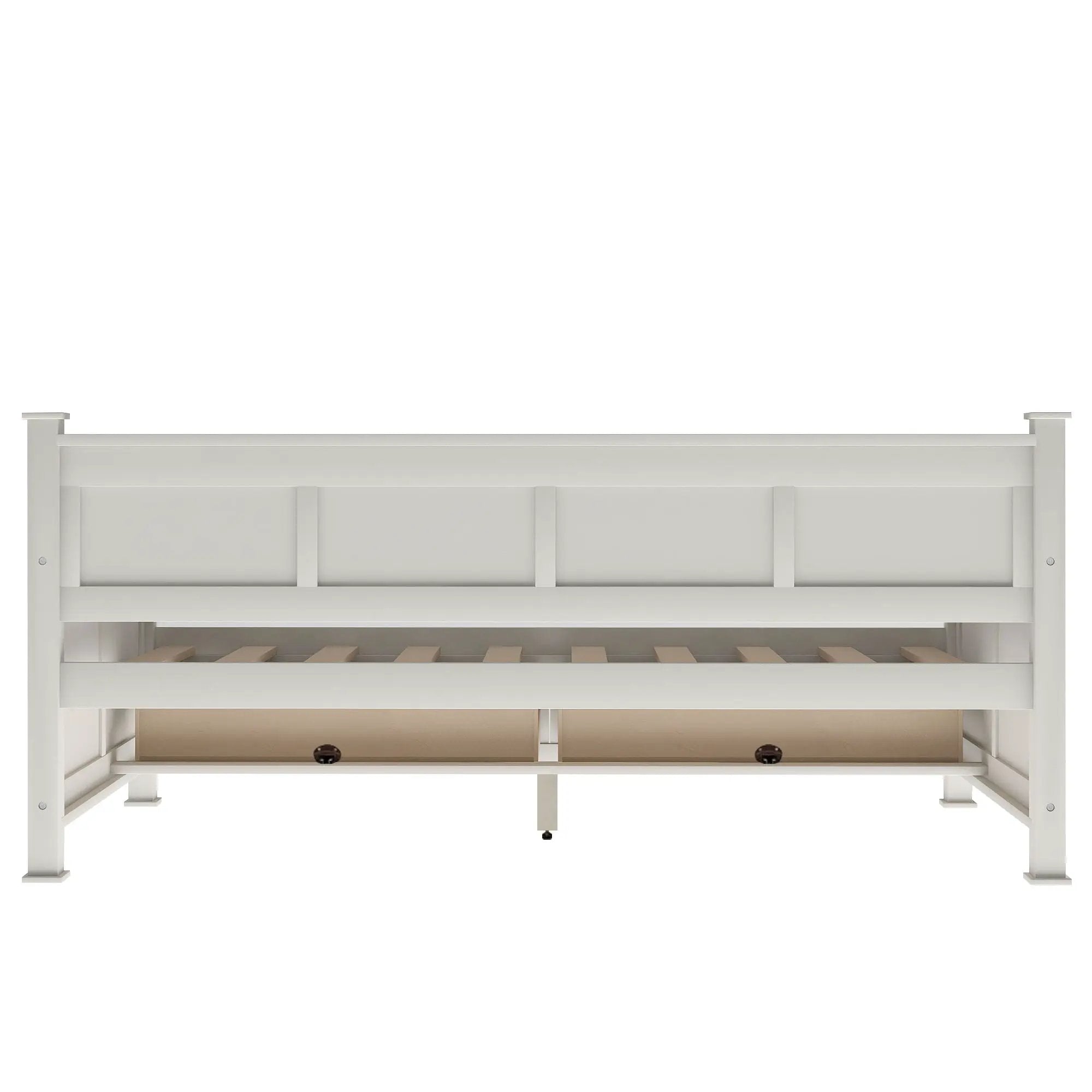 Modern Daybed With 2 Large Drawers, X Shaped Frame