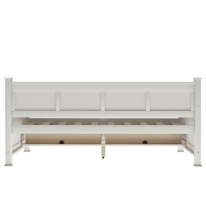Modern Daybed With 2 Large Drawers, X Shaped Frame