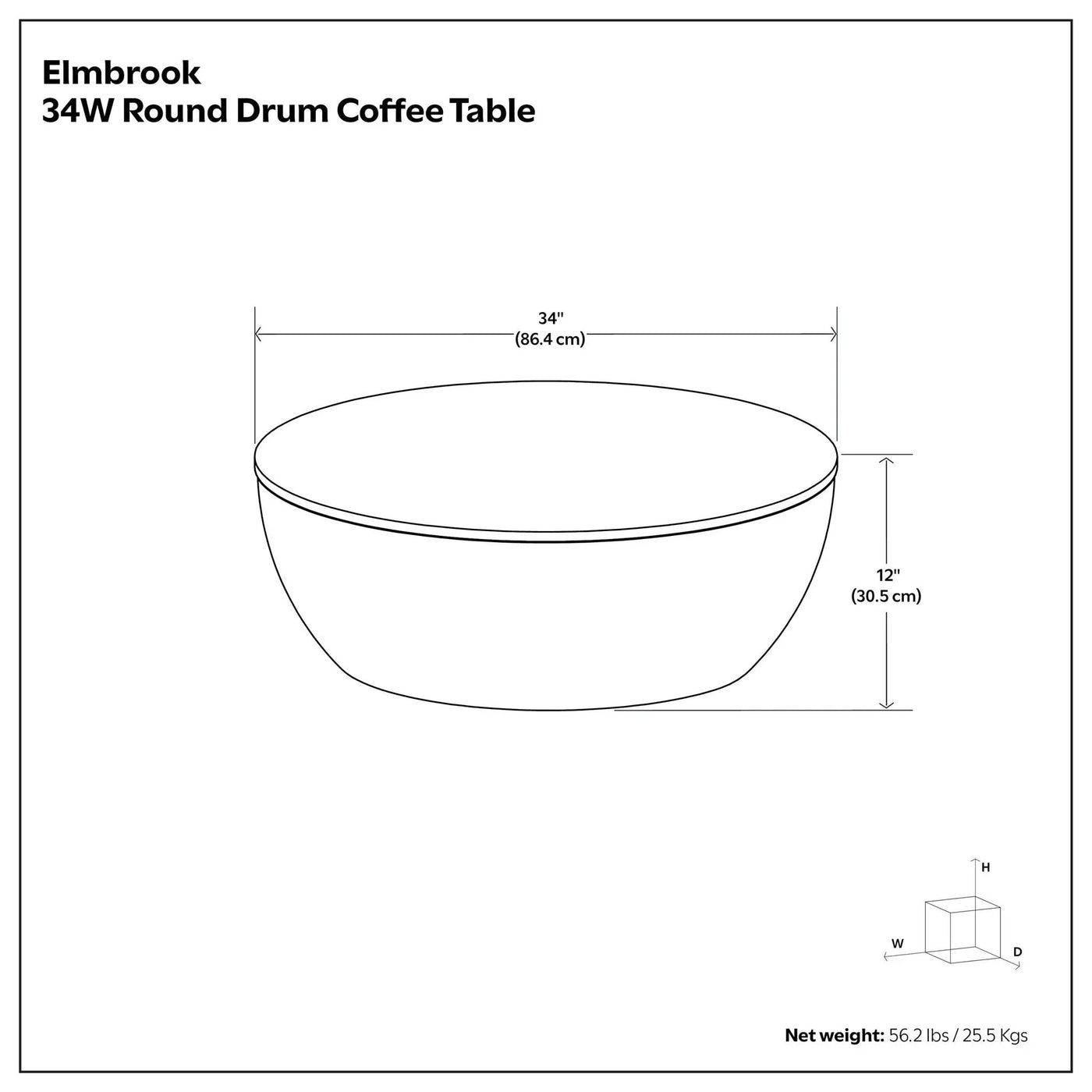 Elmbrook - Drum Coffee Table by HouseOfZazla
