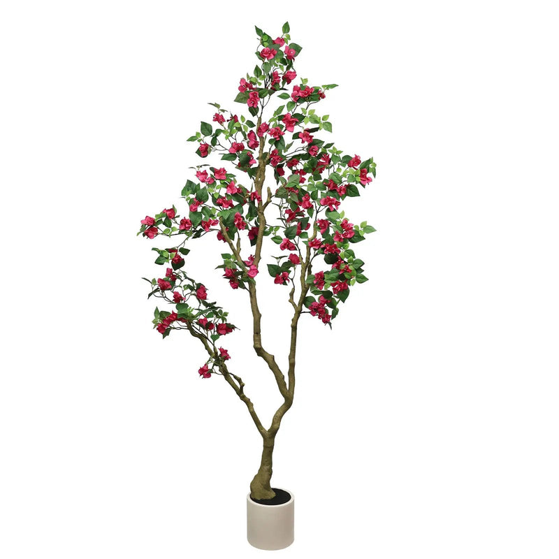 7Ft Artificial Bougainvillea Tree with Realistic Rose by HouseOfZazla