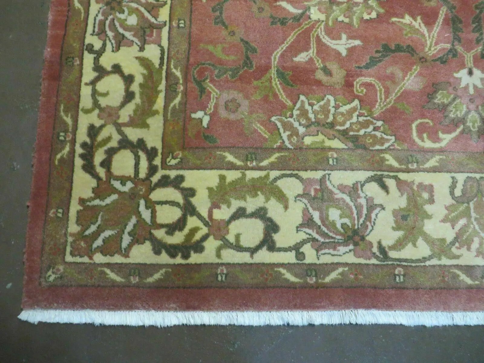 6' X 9' Vintage Handmade Indian Floral Oriental Wool Rug Veg Dyes Nice by Jewel Rugs