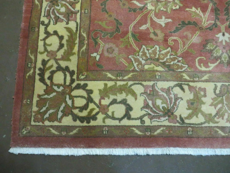 6' X 9' Vintage Handmade Indian Floral Oriental Wool Rug Veg Dyes Nice by Jewel Rugs
