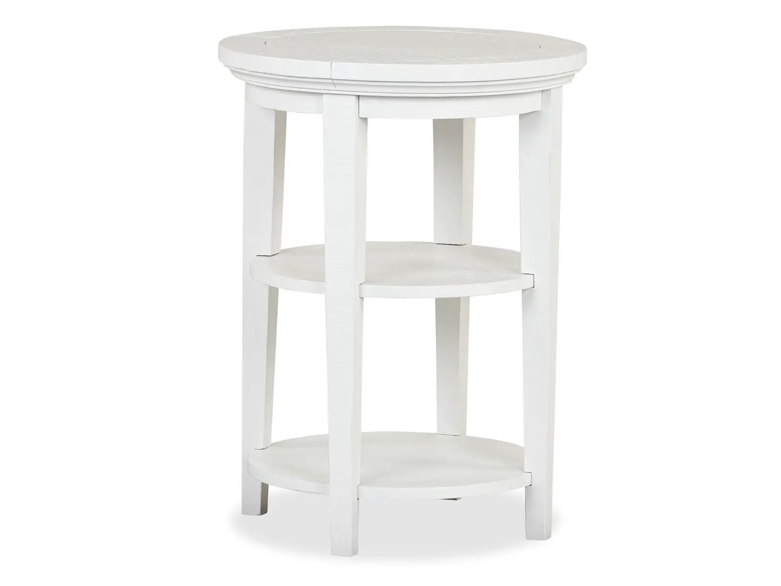 Heron Cove - Round Accent End Table - Chalk White by Unique Piece Furniture