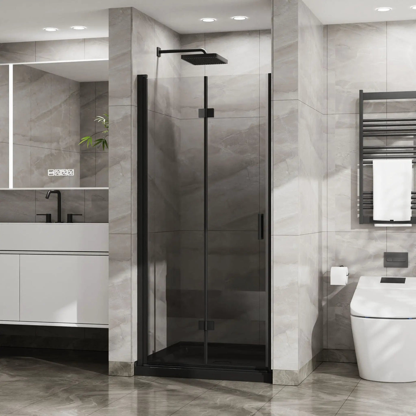 Goodyo - Frameless Glass Shower Door Bifold by HouseOfZazla