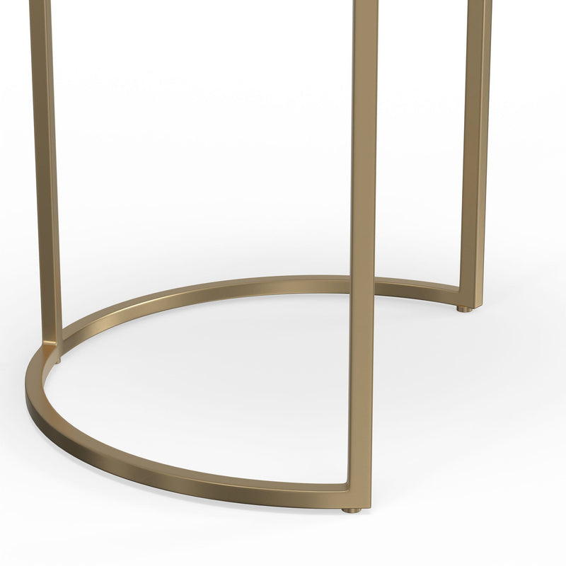 Drake - 2 Piece Nesting Table - Antique Nickel / Antique Copper by HouseOfZazla