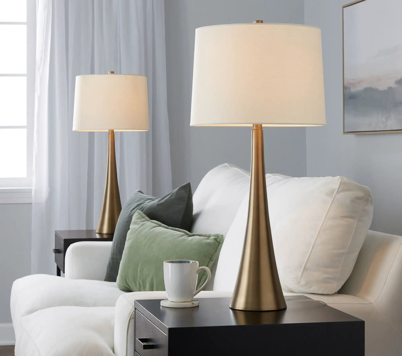 Diana - Contemporary Table Lamp (Set of 2) by HouseOfZazla