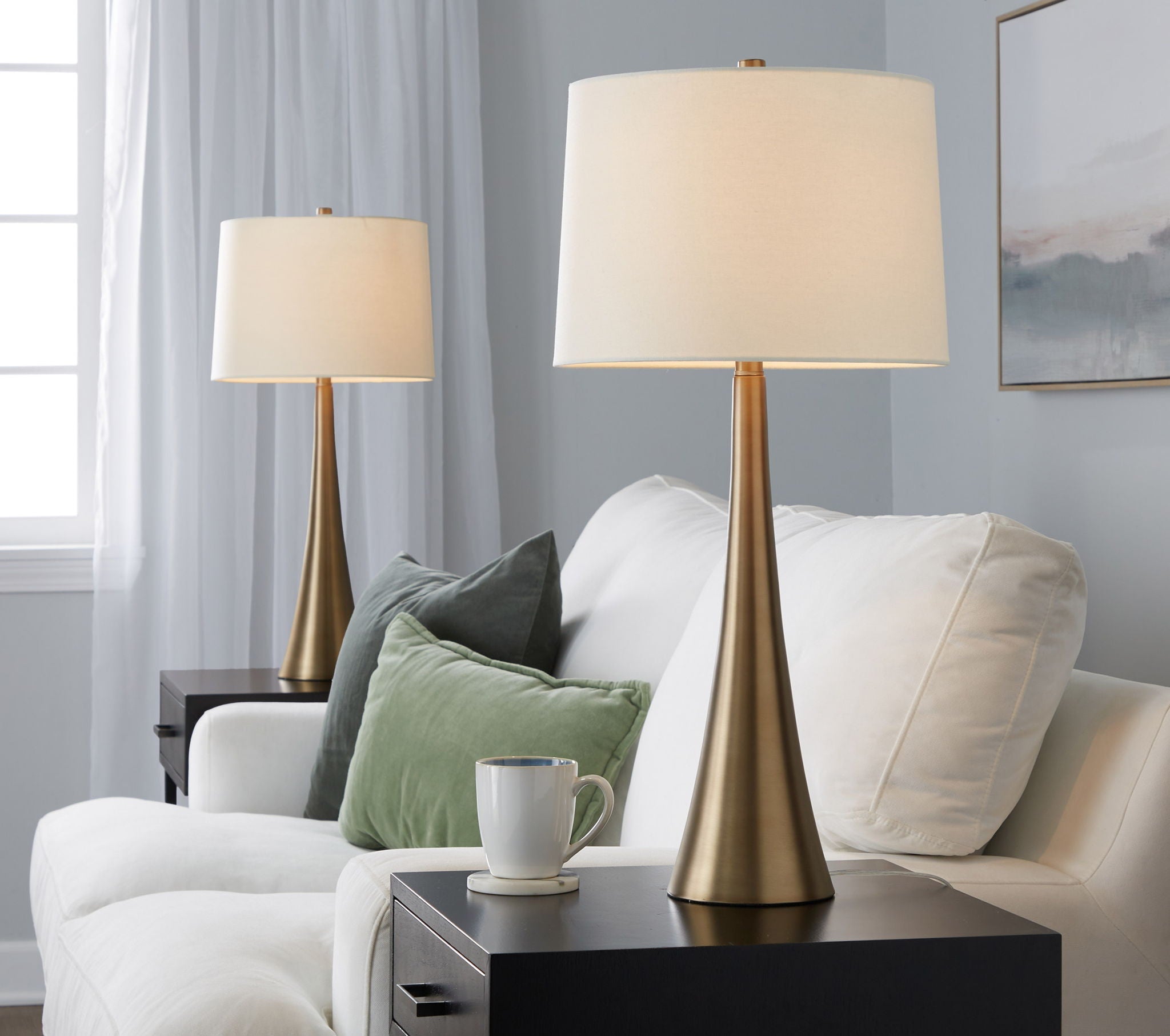 Diana - Contemporary Table Lamp (Set of 2) by HouseOfZazla