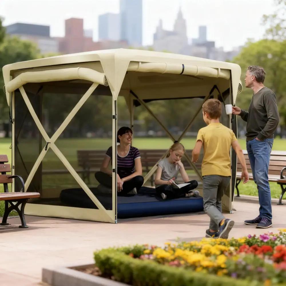 11 x 11ft Pop Up Tent with Removable Roof Cover by HouseOfZazla