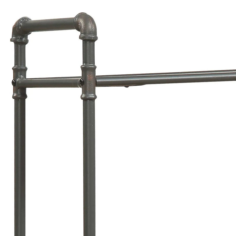 Itzel Antique Bookshelf - Gray / Oak by HouseOfZazla
