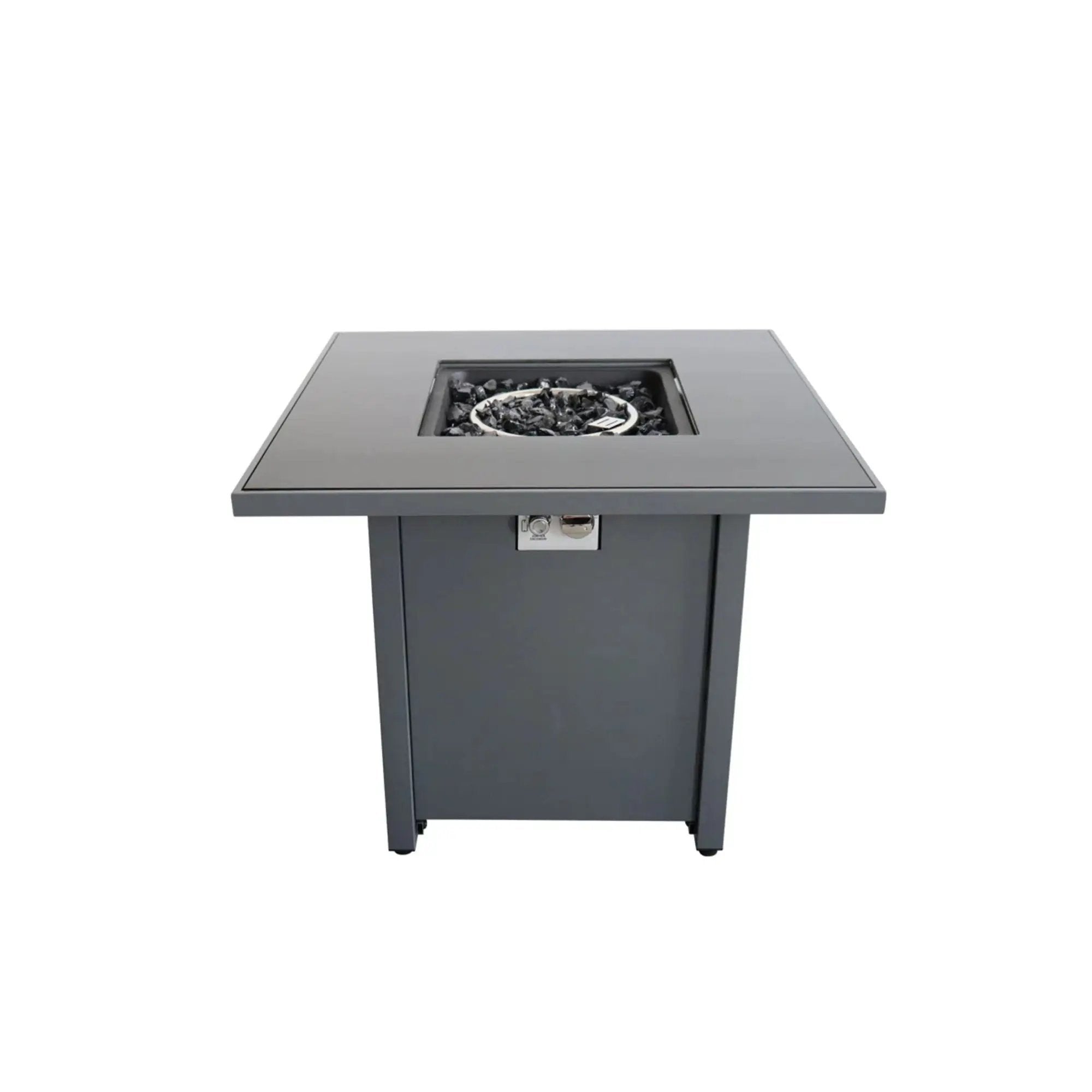 Powdercoated Fire Pit With Top - Gray by Unique Piece Furniture