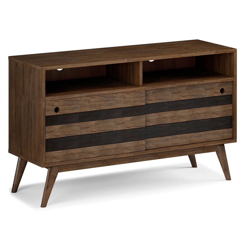 Clarkson - TV Stand - Rustic Natural Aged Brown by HouseOfZazla