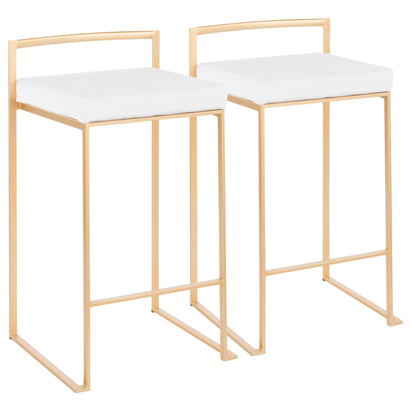 Fuji - Contemporary / Glam Design Counter Stool (Set of 2) by HouseOfZazla