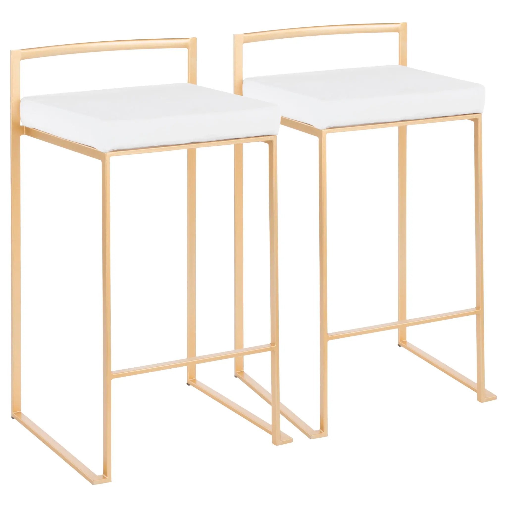 Fuji - Contemporary / Glam Design Counter Stool (Set of 2) by Unique Piece Furniture