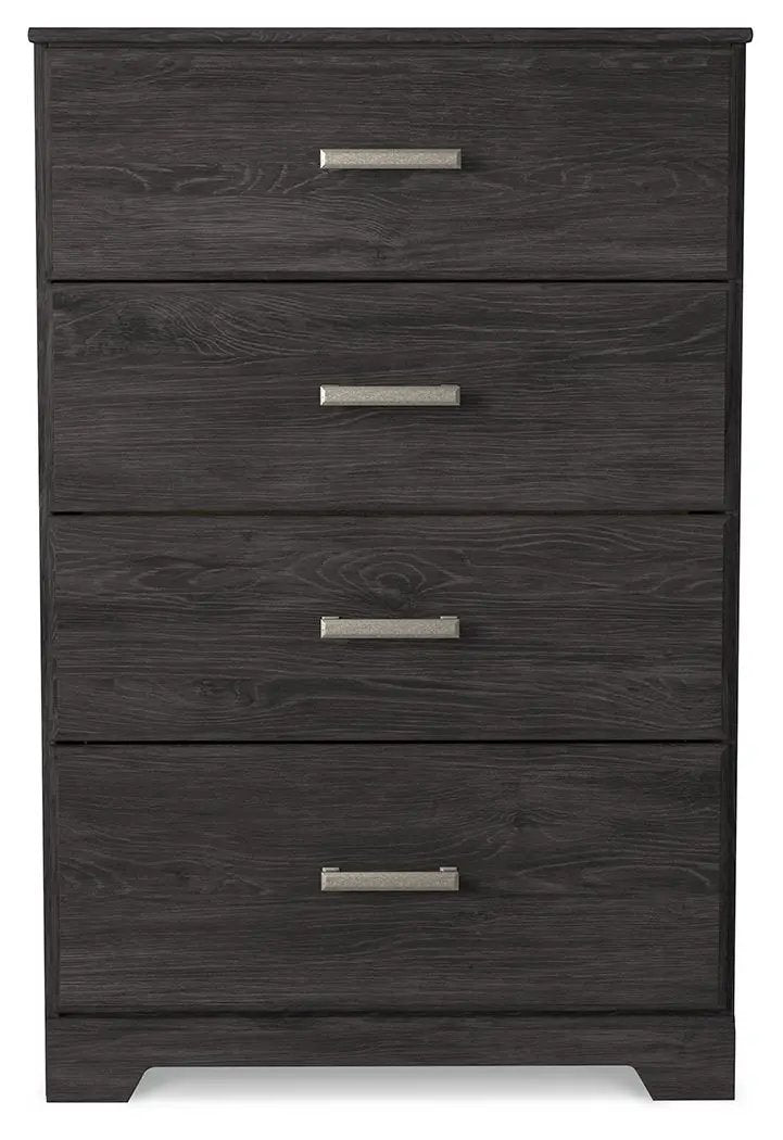 Belachime - Four Drawer Chest - Charcoal by Unique Piece Furniture