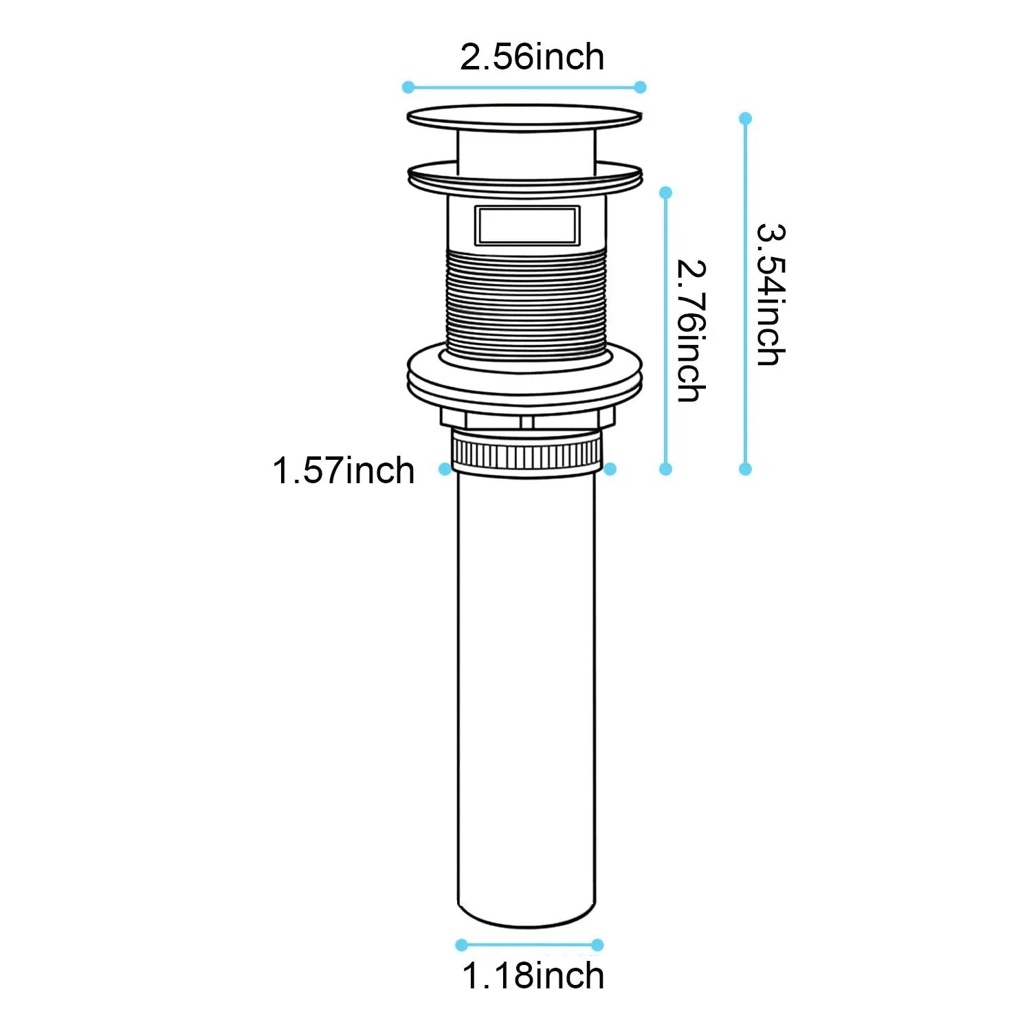 Bathroom Sink Drain with Overflow by HouseOfZazla
