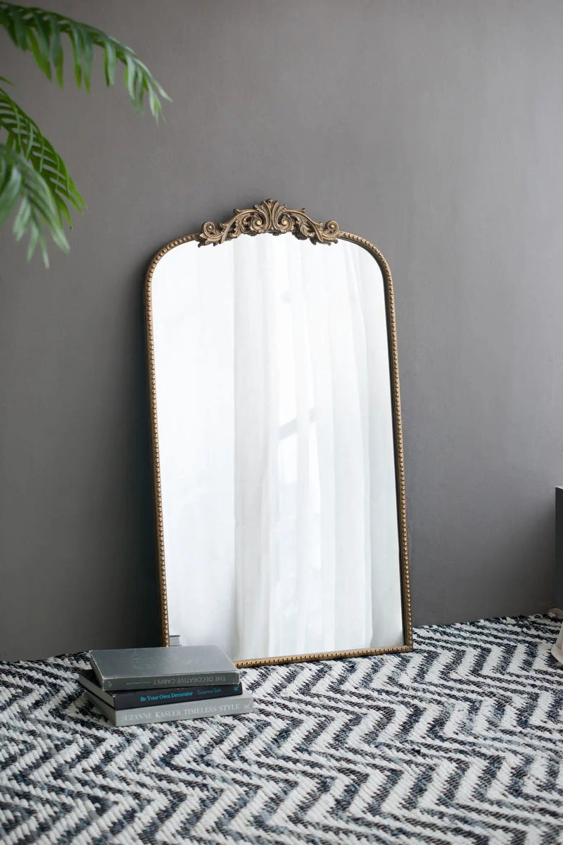 Arch Mirror, Baroque Inspired Wall Decor For Bathroom, Bedroom, Living Room by Unique Piece Furniture