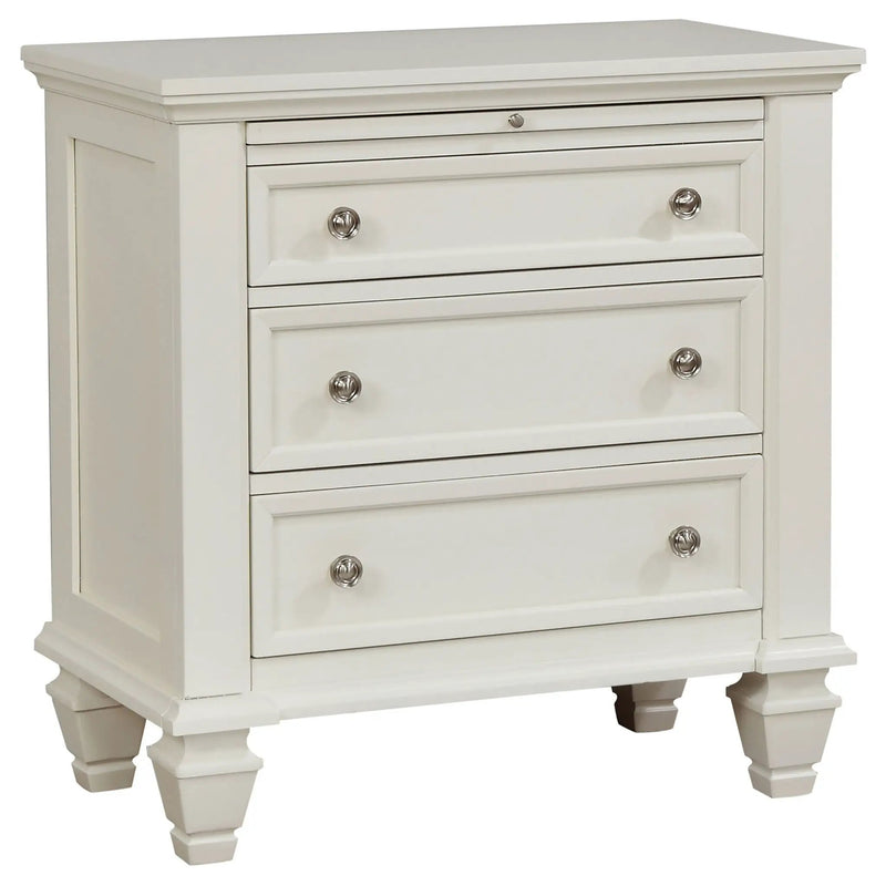 Sandy Beach 5-piece California King Bedroom Set Cream White by Unique Piece Furniture