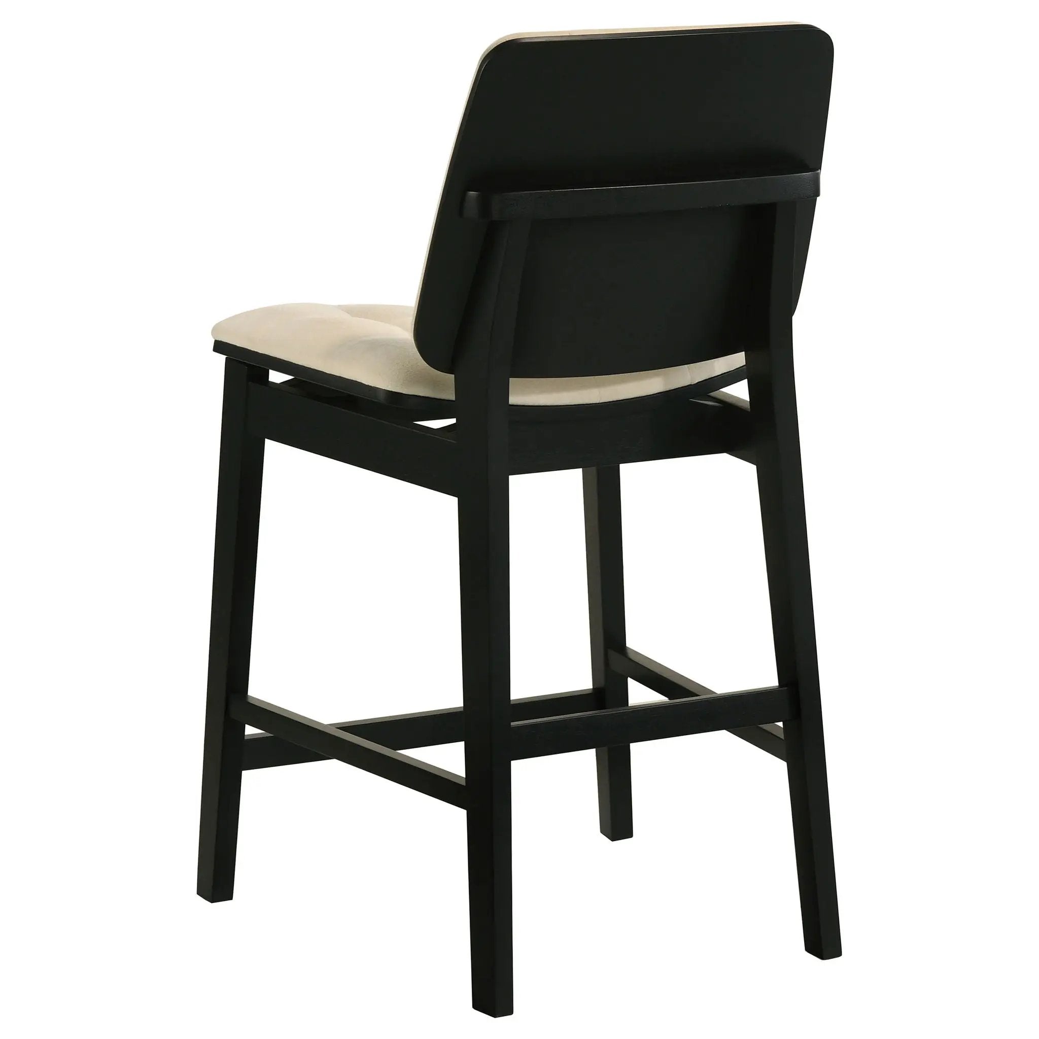 Hamlyn 5-piece Round Wood Counter Height Dining Set Cream and Black by Unique Piece Furniture