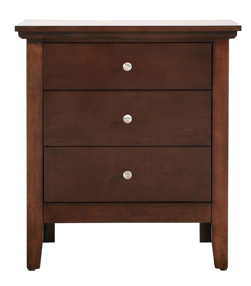 Hammond - 3 Drawer Nightstand - Cappuccino by HouseOfZazla