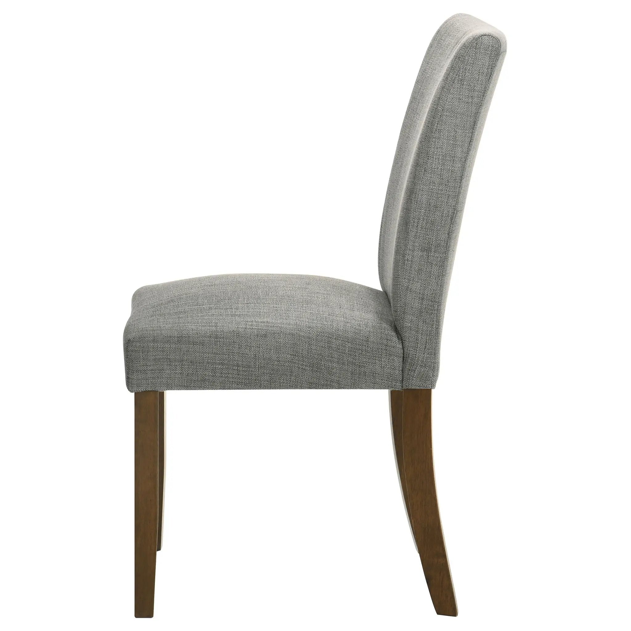 Paxton Upholstered Dining Side Chair Grey (Set of 2) by Unique Piece Furniture