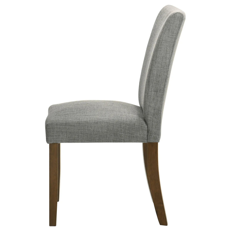 Paxton Upholstered Dining Side Chair Grey (Set of 2) by Unique Piece Furniture