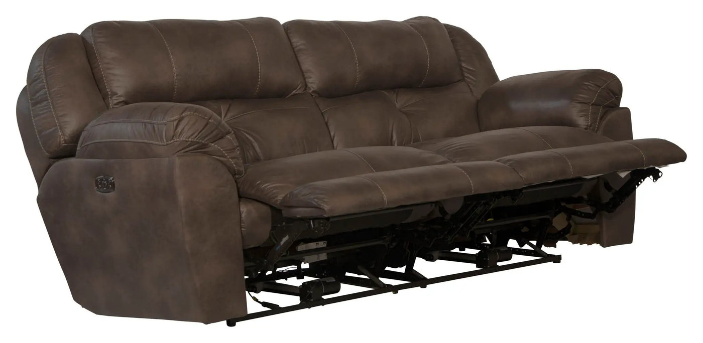 Ferrington - Power Lay Flat Reclining Sofa with Power Adjustable Headrest & Lumbar by Unique Piece Furniture
