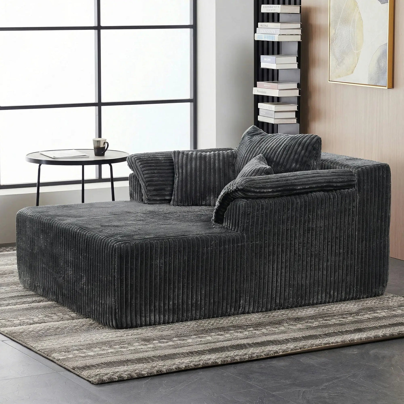 Chaise Lounge Chair, Deep Seat Sleeper Couch For Living Room by HouseOfZazla