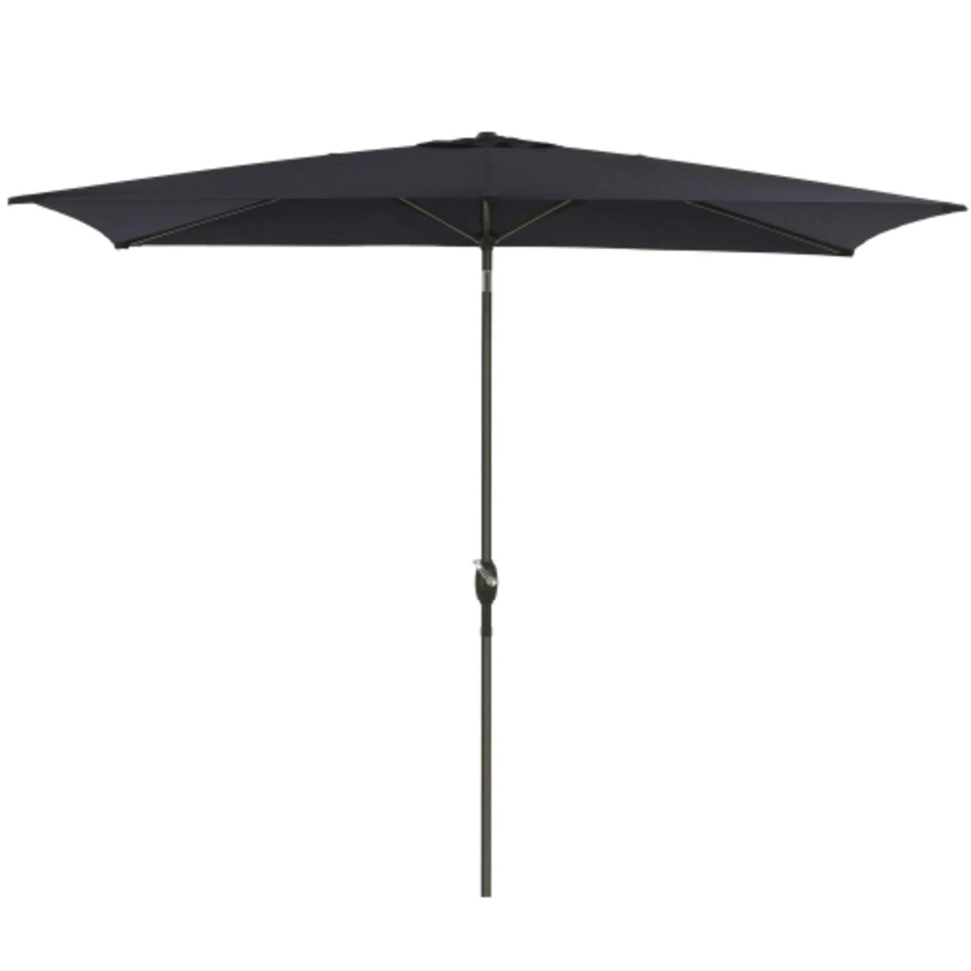 Rectangular Patio Umbrella With Crank Tilt, Polyester UV-Resistant Canopy by HouseOfZazla