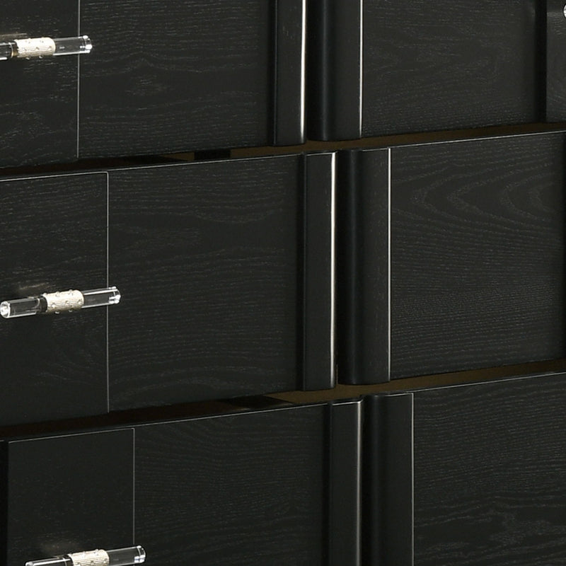 Opel - 6 Drawer Dresser - Black by HouseOfZazla