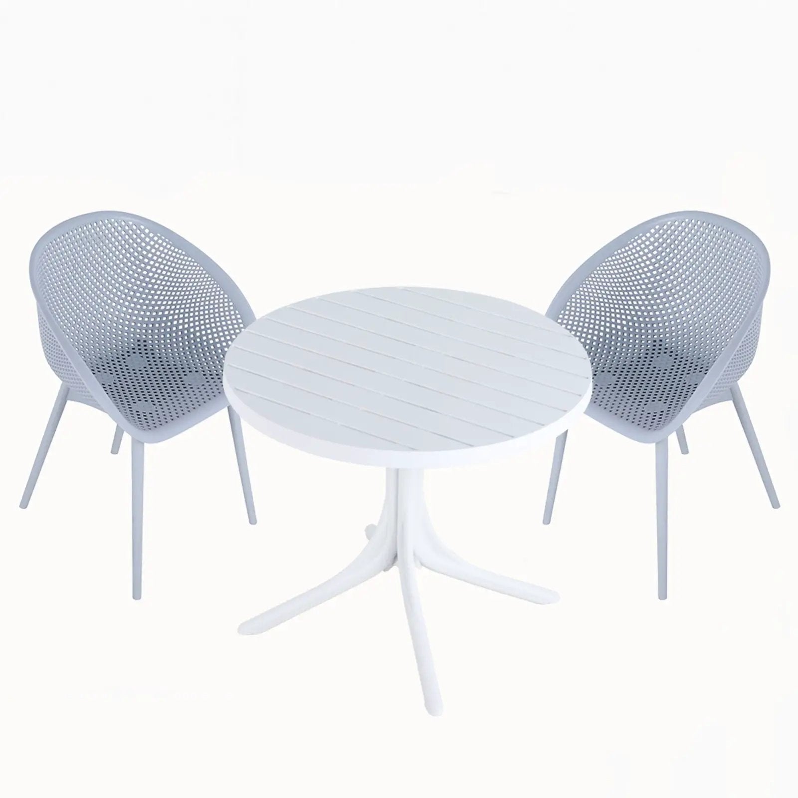 Modern Lounge Chair Set With Round Table by HouseOfZazla