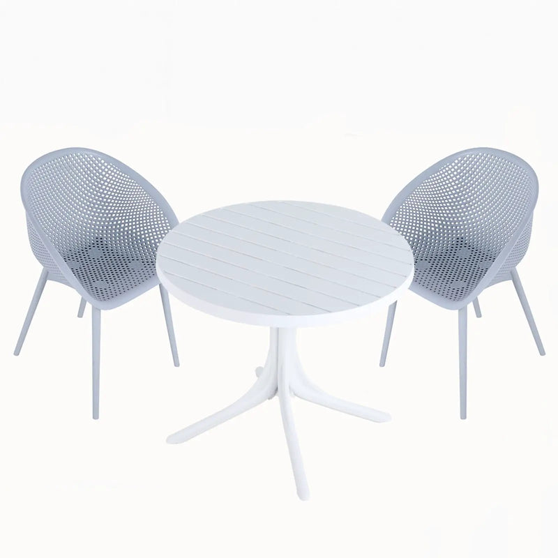 Modern Lounge Chair Set With Round Table by HouseOfZazla