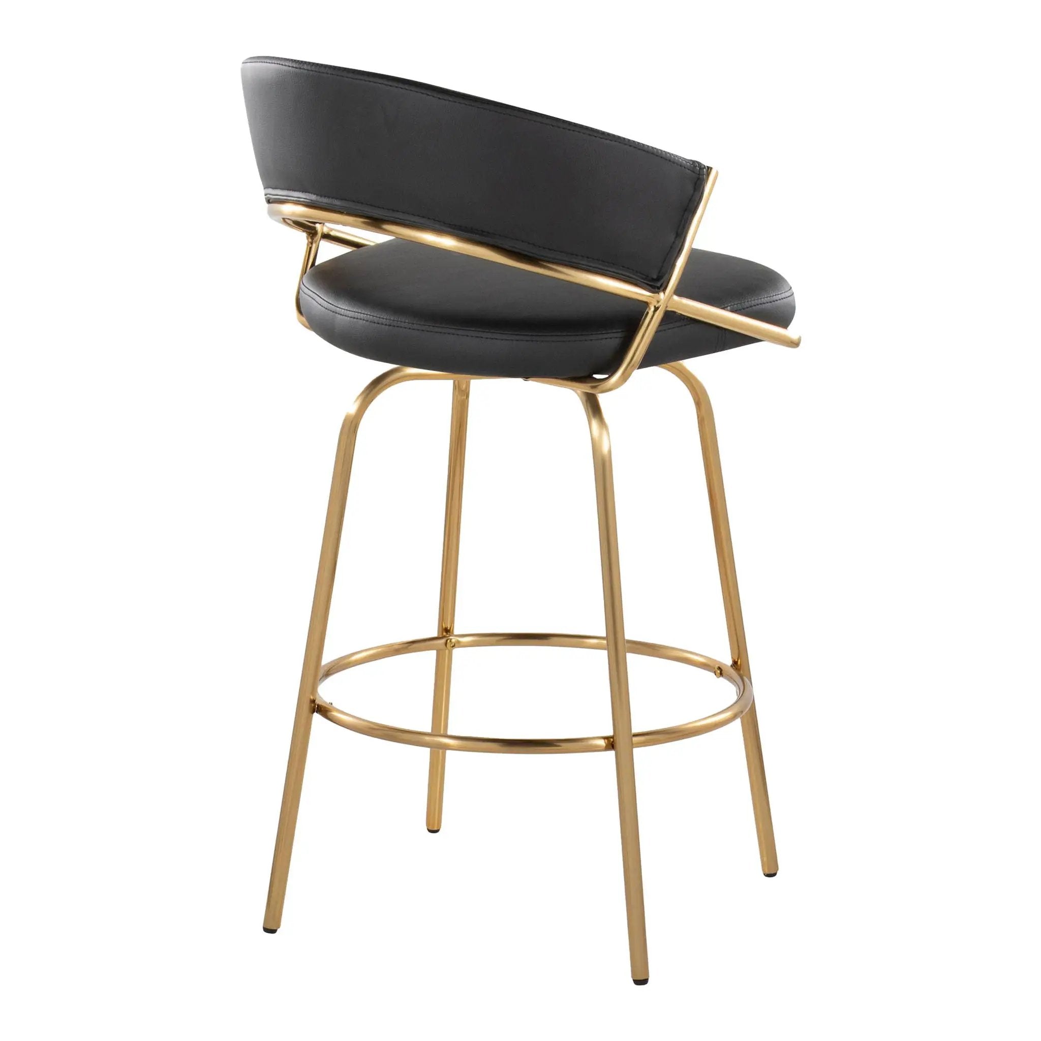 Jie - Glam Fixed Height Counter Stool (Set of 2) by Unique Piece Furniture