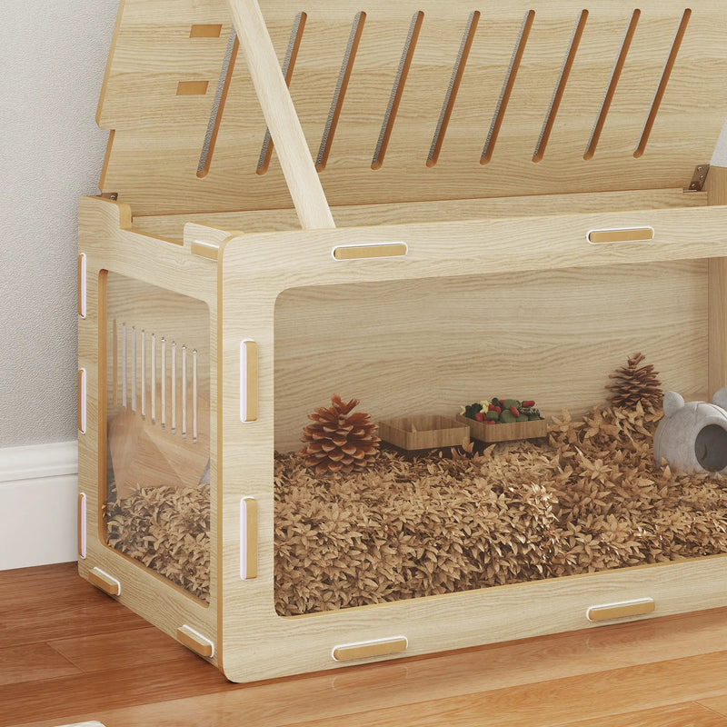 Hamster Cage with Easy View, Air Vents & Openable Roof by HouseOfZazla