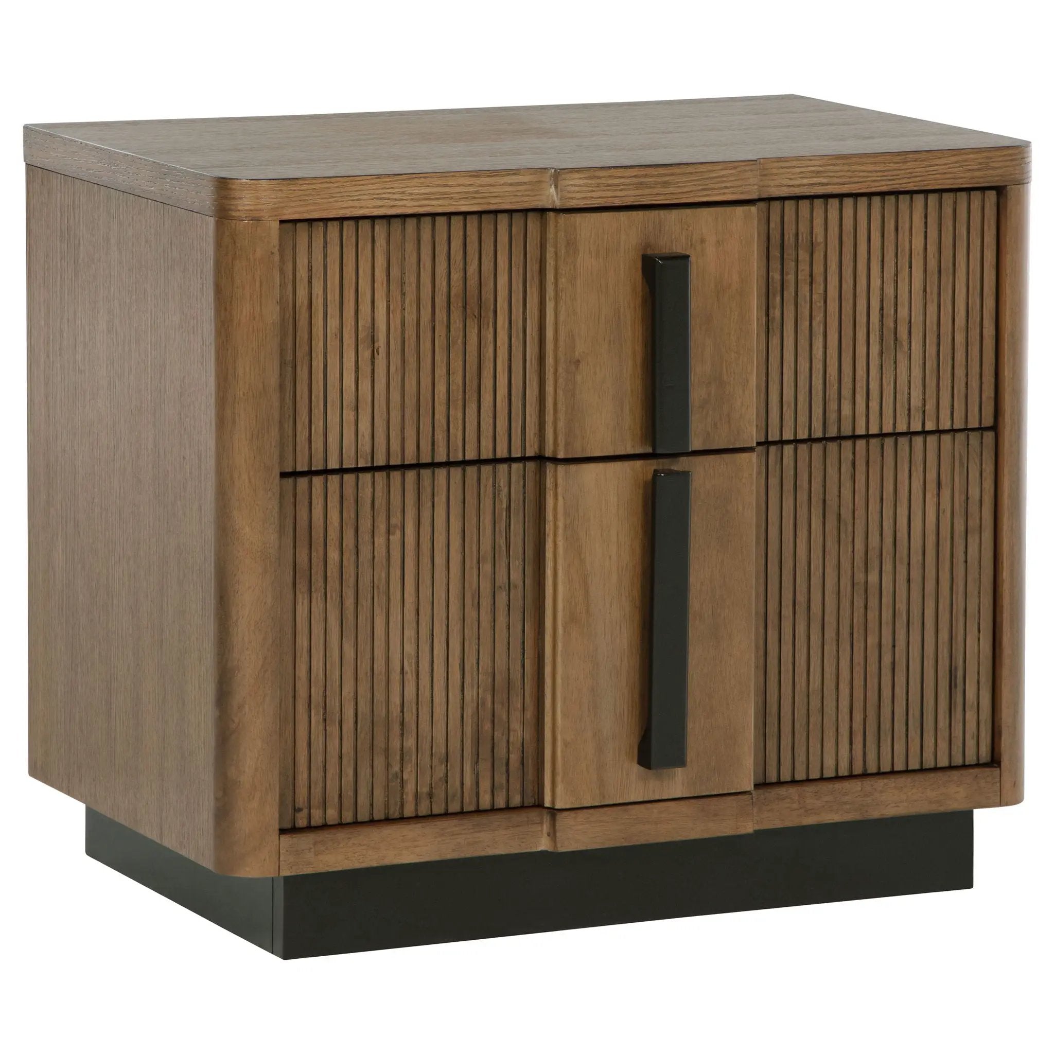 Moraga - 2 Drawer Nightstand - Ash Brown by HouseOfZazla