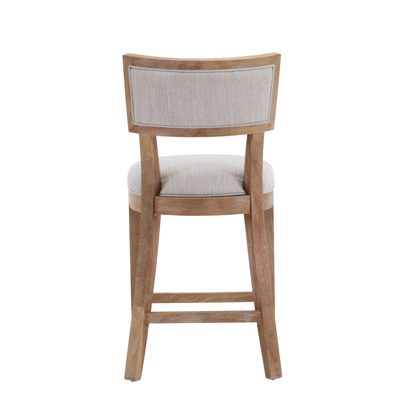 26.5" Upholstered Counter Stools Set of 2 with Comfy Back by HouseOfZazla