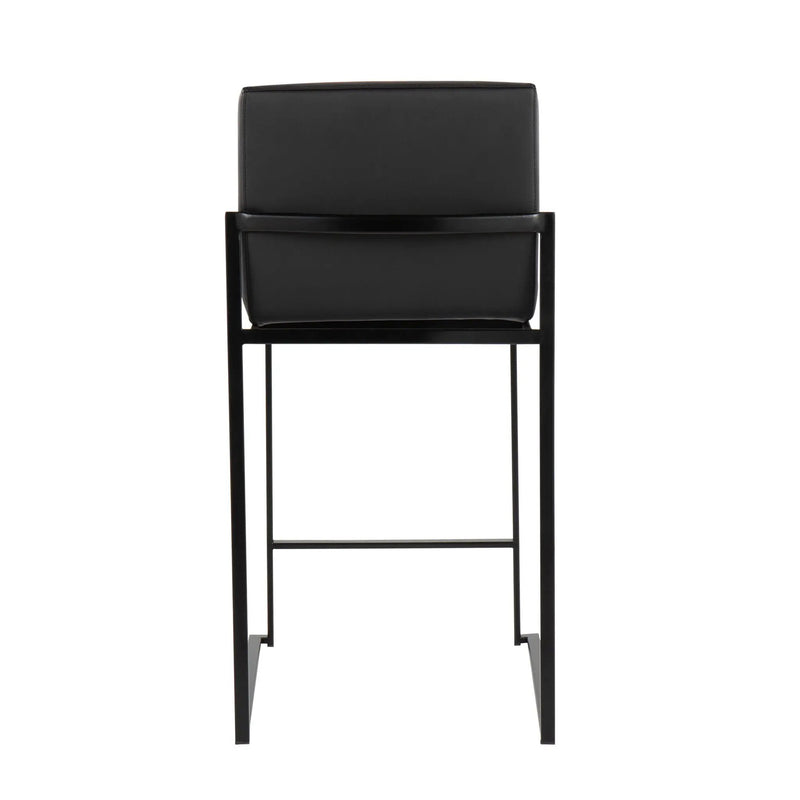 Fuji - Contemporary Modern Elegance, High Back Counter Stool by HouseOfZazla