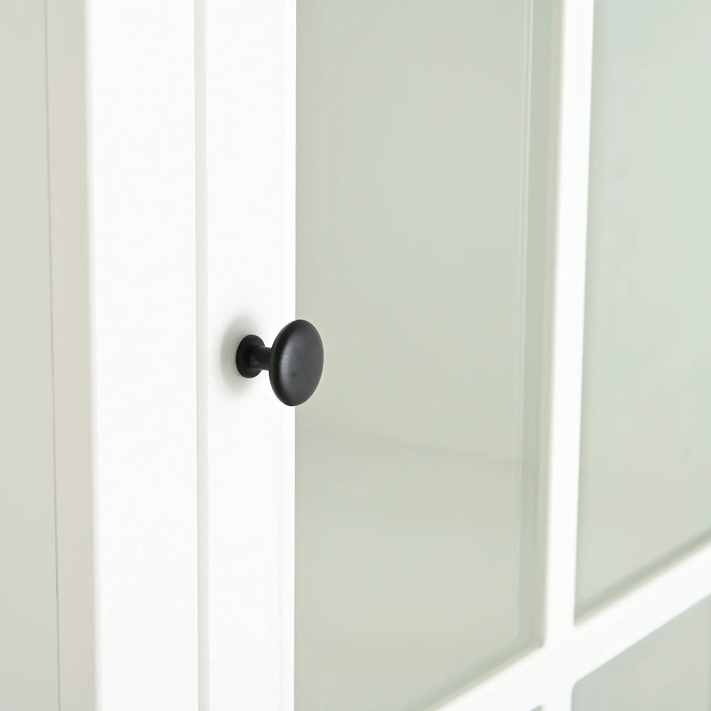 Retro Style Hutch Cabinet With Glass Door, China Cabinet For Home by HouseOfZazla
