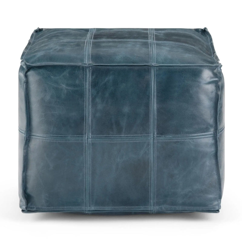 Manning - Square Pouf - Teal by HouseOfZazla