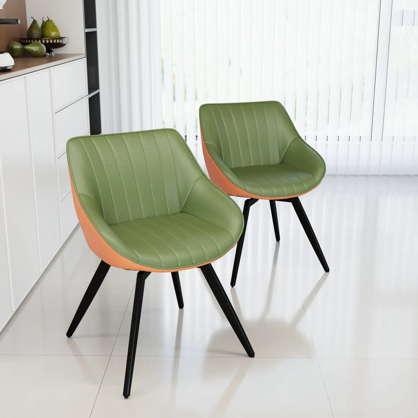 Modern Medieval Kitchen Dining Chair With 360 ° Rotation by Unique Piece Furniture