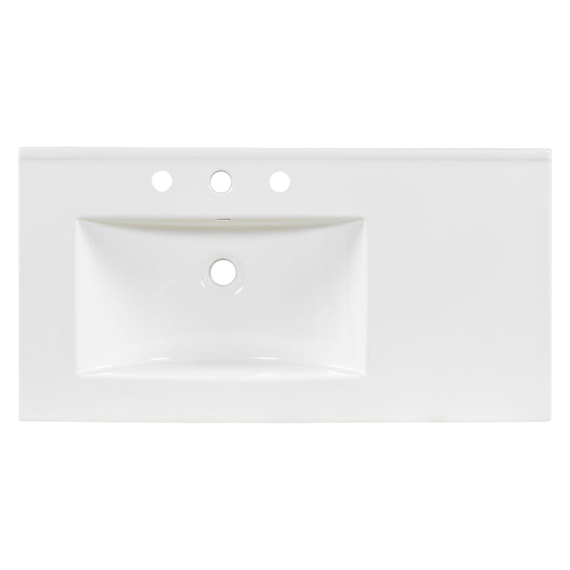 Bathroom Vanity, 2 Soft Close Doors, 3 Soft Close Drawers, Adjustable Shelf - Wood by HouseOfZazla